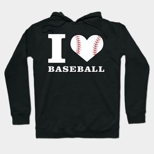 I Love Baseball Hoodie